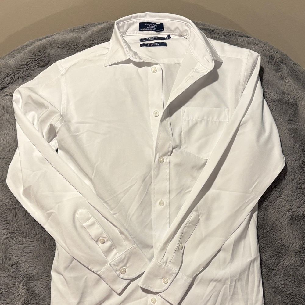 Izod Kids White Button Down Shirt